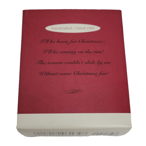 Vintage Hallmark Keepsake 1993 Ornament Home For Christmas ** Clip-On ** - Picture 8 of 8